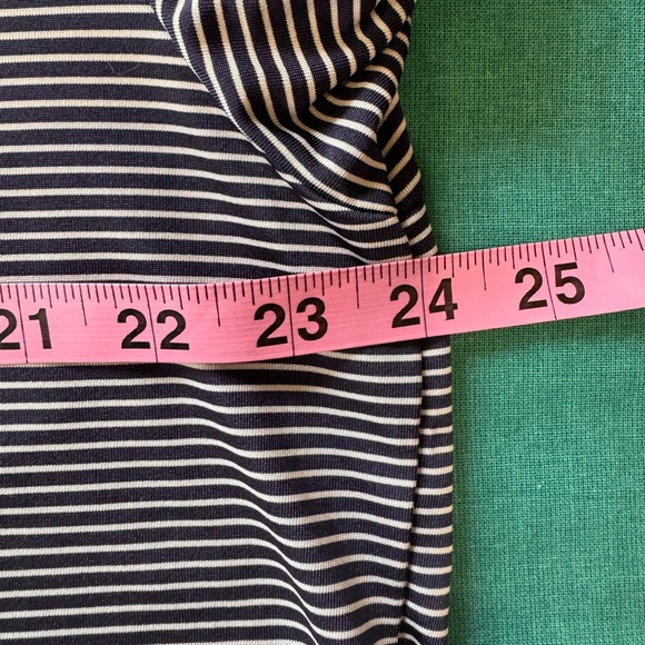 PGA TOUR Men’s Short Sleeve Dark Blue Striped 100% Polyester Button Polo Size XL - Picture 5 of 6